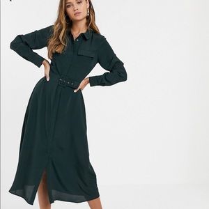 Long sleeve shirt dress